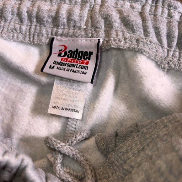 Badger Sport Sz Medium Gray Pulaski Maroon Warmup Sweatpant (S)‎ - Picture 4 of 5